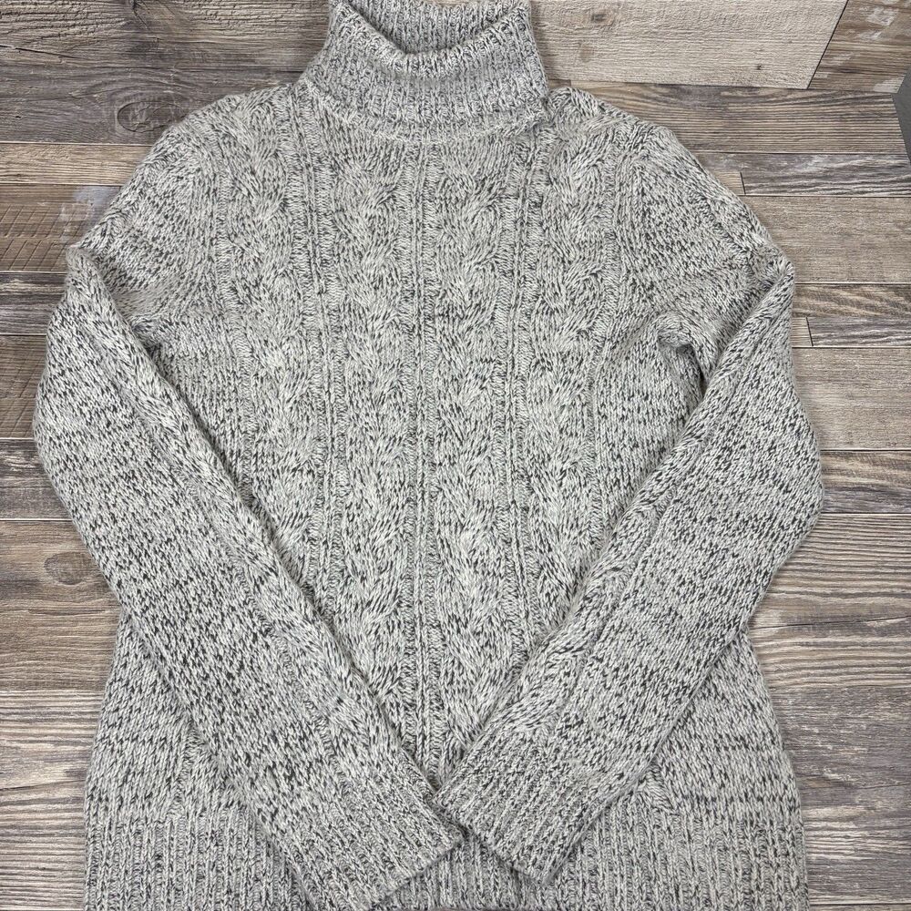 Banana Republic Women Knit Turtleneck Sweater Gray Size Small